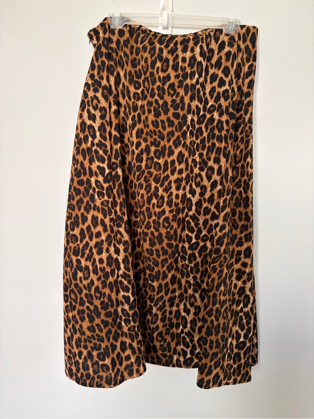 SHEIN Leopard Print Midi Skirt - Brown & Black